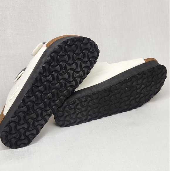 Papillio By Birkenstock White Platform Slip-on Sandals. - Picture 8 of 12